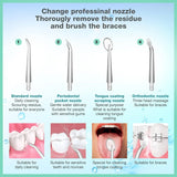 Oral Irrigator With 4 Nozzle Tips